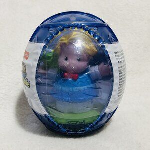 Vintage Fisher Price Little People Eddie Easter Egg Toy Figure Man Boy Doll Seal